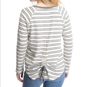 South Moon Under - Striped Sweater with back tie